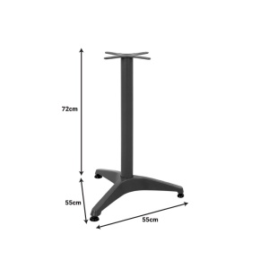 Βάση για επιφάνεια τραπεζιού Osieau Pako World Μαύρο 55x55x72 cm - Img 2