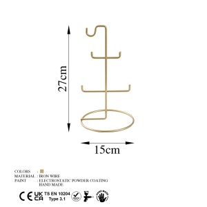 Βάση κοσμημάτων TK-003 Χρυσό 15x27 cm - Img 8