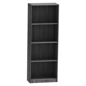 Βιβλιοθήκη Presley γκρι - wenge 60x30x167 cm