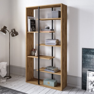 Βιβλιοθήκη Presto Walnut-Μαύρη