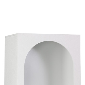 Βιβλιοθήκη Emersi, Λευκό, 48x35x180 cm - Img 4