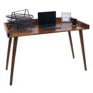 Γραφείο Brady φυσικό ξύλο πεύκου καρυδί 119x59x75 cm
