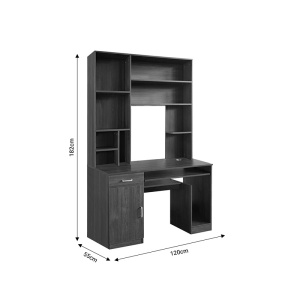 Γραφείο με βιβλιοθήκη Novelty Pako World Καρυδί 120x55x182 cm - Img 4