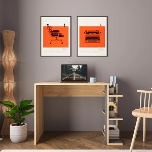 Γραφείο Toska Pako World Σκούρα Δρυς 114x56x76 cm - Img 2