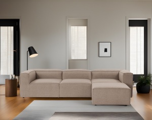 Γωνιακός Καναπές Fora Καφέ 297x66x190 cm - Img 2