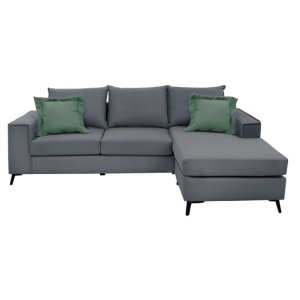 Γωνιακός Καναπές Pako Word Fabulos Ανθρακί 240 x 165 x 95 cm - Img 3
