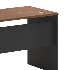 Δεξί γωνιακό γραφείο Oscar καρυδί - ανθρακί 160x140x76 cm - Img 4