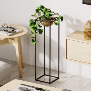 Διακοσμητική Γλάστρα GED020A Χρυσό 28x80x28 cm