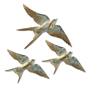 Διακοσμητικό Τοίχου Flying Swallow, Χρυσό, 28x19x2 cm - Img 6