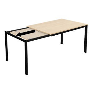 Επεκτεινόμενο τραπέζι Extento, Φυσικό, 74x180x75 cm - Img 3