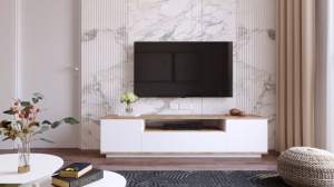Έπιπλο TV Fr7 Λευκό 180x44.6x44.5 cm - Img 4