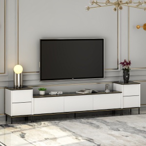 Έπιπλο TV Imaj Λευκό 180x45.2x35 cm - Img 3