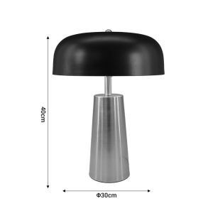 Επιτραπέζιο φωτιστικό Luminary E27 μέταλλο χρυσό 30x30x40 cm - Img 2