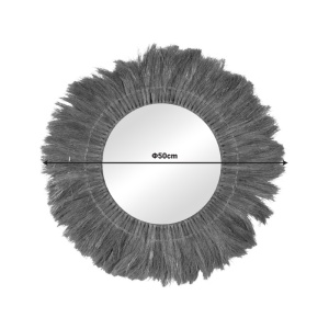Καθρέφτης Seire Boho Pako World Natural 50x50x8 cm - Img 2