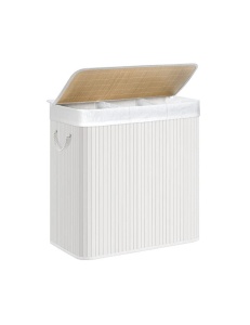 Καλάθι απλύτων, Songmics, 150 L, Λευκό, LCB091W01, Λευκό, 60 x 40 x 61 cm