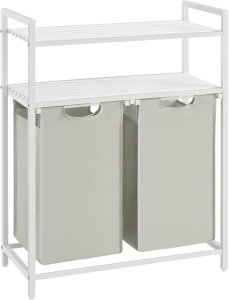 Καλάθι απλύτων Vasagle Λευκό 46L, 73 x 33 x 92 cm