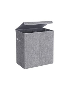 Καλάθι απλύτων, Songmics, 142 L, LCB02G, Γκρι, 60 x 36 x 66 cm