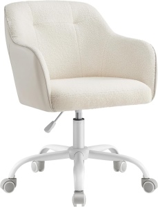 Καρέκλα γραφείου boucle Cappuccino Songmics 60.8x58x96 cm
