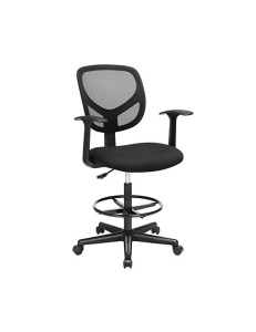 Καρέκλα γραφείου, Songmics, 120 Kg, OBN25BK, 55-75 cm