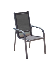 Καρέκλα κήπου Lena Ανθρακί 66x98x59 cm