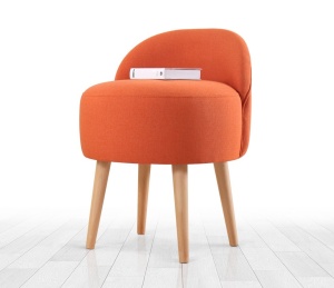 Καρέκλα puf Corvile Πορτοκαλί 48x47x42 cm