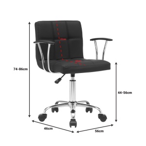 Καρέκλα γραφείου Buleco Pako World Μαύρο 56x46x74.86 cm - Img 9