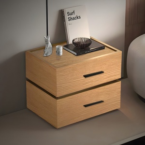 Κομοδίνο Sonlen, Pako World, Δρυς, MDF, 60x40x44 cm - Img 2