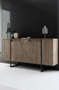 Κονσόλα Luxe Καρυδί 160x35x80 cm