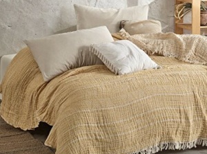 Κουβερλί Πικέ Etno Hardal 220x240 cm (100% Βαμβάκι)