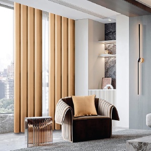 Κουρτίνα Tercot DL02 Κίτρινο, 150x245 cm