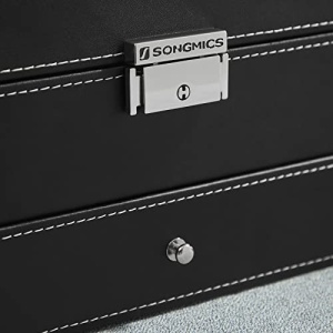Κουτί για Ρολόγια Χειρός, Songmics, Μαύρο, 33x19.5x14 cm - Img 7