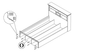 Κρεβάτι διπλό 160x200 cm Mozart 3056 Καρυδί - Img 4