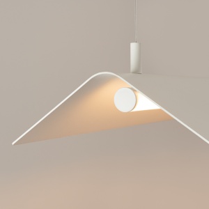 Κρεμαστό φωτιστικό LED Elva, Λευκό, 3000K, 150x27.5x200 cm - Img 5