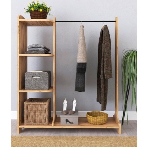 Κρεμάστρα Εισόδου Renesme Walnut 106x35x128 cm - Img 4