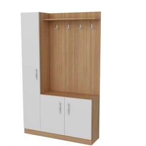 Κρεμάστρα Naturel - Teak, Λευκό - Img 3