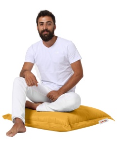 Μαξιλάρι κήπου Cushion Pouf Κίτρινο 15x70x70 cm - Img 3