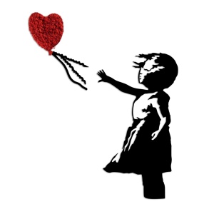 Μεταλλικός πίνακας Banksy Κόκκινο 105x85 cm - Img 6