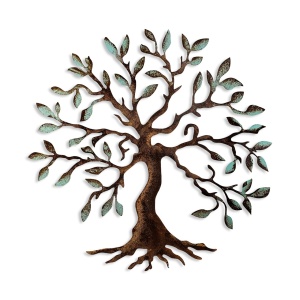 Μεταλλικός πίνακας Tree Πολύχρωμος 60x60x1.5 cm - Img 7