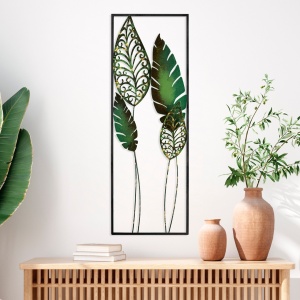 Μεταλλικός πίνακας Nezgep Πολύχρωμος 32x90 cm