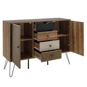 Μπουφές Boho Walnut 122x39.5x86 cm - Img 3