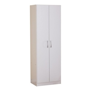 Ντουλάπα 2 Πόρτες Jonar Λευκό μελαμίνη 60x42x180 cm