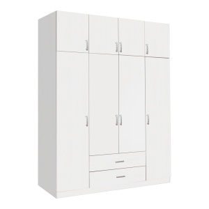 Ντουλάπα dormitor Royal Pako World Λευκό 200x58x230 cm