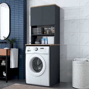 Ντουλάπι για Πλυντήριο Ρούχων KD101 Καρυδί 65x183.6x60 cm