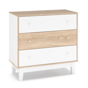 Ντουλάπι με Συρτάρια Awell Λευκό 90x44x88.5 cm