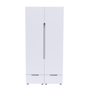 Ντουλάπα με doua Πόρτες Afina Pako World Λευκό 100x57x213 cm - Img 4