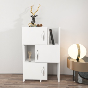 Ντουλάπα multifuncțional Anna Λευκό 65x89.8x31.5 cm - Img 3
