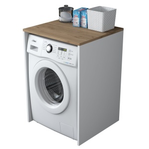 Ντουλάπι για Πλυντήριο Ρούχων KD103 Καρυδί 65x91.8x60 cm - Img 4