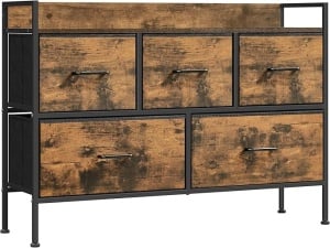 Ντουλάπι με Συρτάρια Songmics Καφέ 98.2x29x70 cm