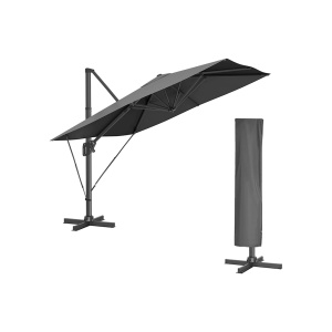 Ομπρέλα βεράντας Songmics Γκρι 300x300x260 cm
