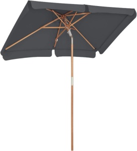 Ομπρέλα ηλίου, Songmics, 200 x 125 cm, UPF 50+, Γκρι